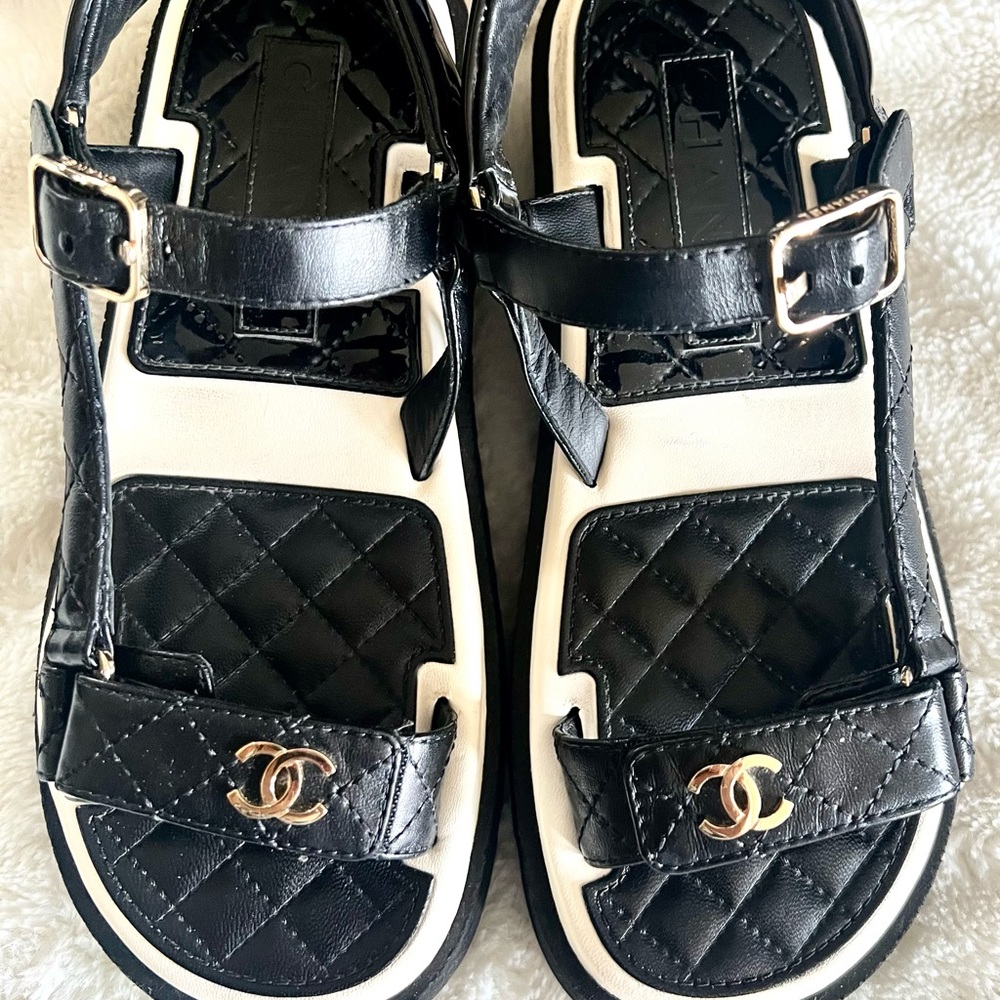 CHANEL Lambskin Sandals